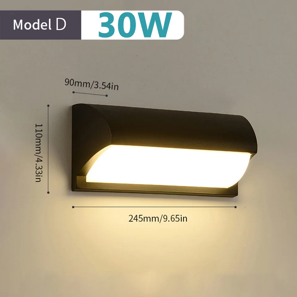 NONE LED Wall Light Motion Sensor Black 8