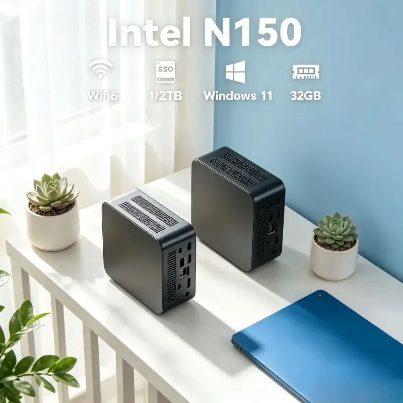 

Sleek Light Core N150 Mini Host, 1TB/2TB Storage Alongside 16GB SSD, Win11 , Steady WiFi6 for Family and Remote Office Workflows
