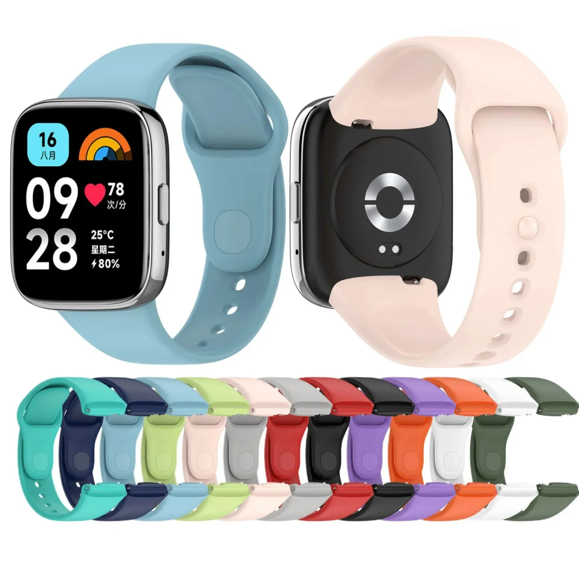 WatchBand Strap For Redmi Watch 3 Original SmartWatch Band Silicone WristBand Bracelet For Xiaomi Redmi3 Accessories Belt Correa