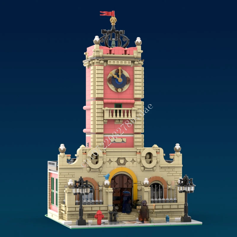 2420PCS Modular Old Town Clocktower MOC City Street View DIY Bricks Modern Building Block Architecture Collection  Toys Gifts