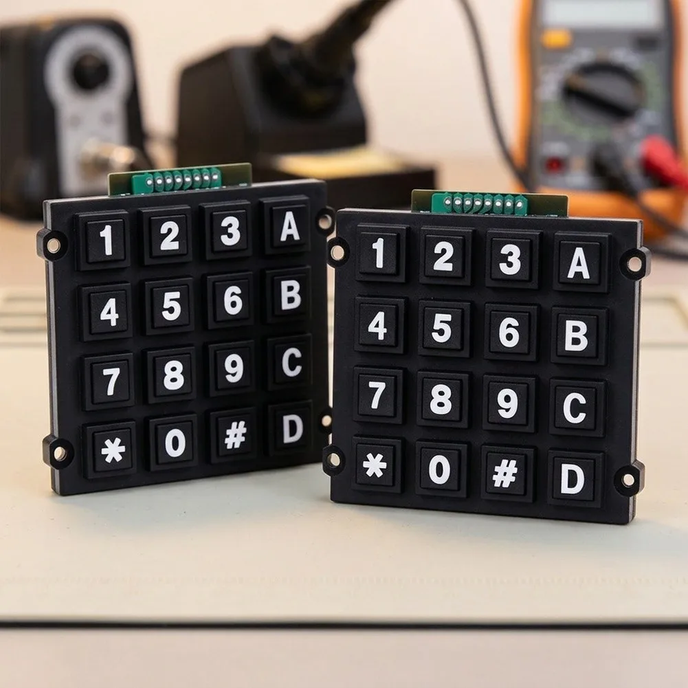 2 pcs For 4x4 Keypad Module for Microcontroller Use with Space Saving Design and Compatibility Common Platforms