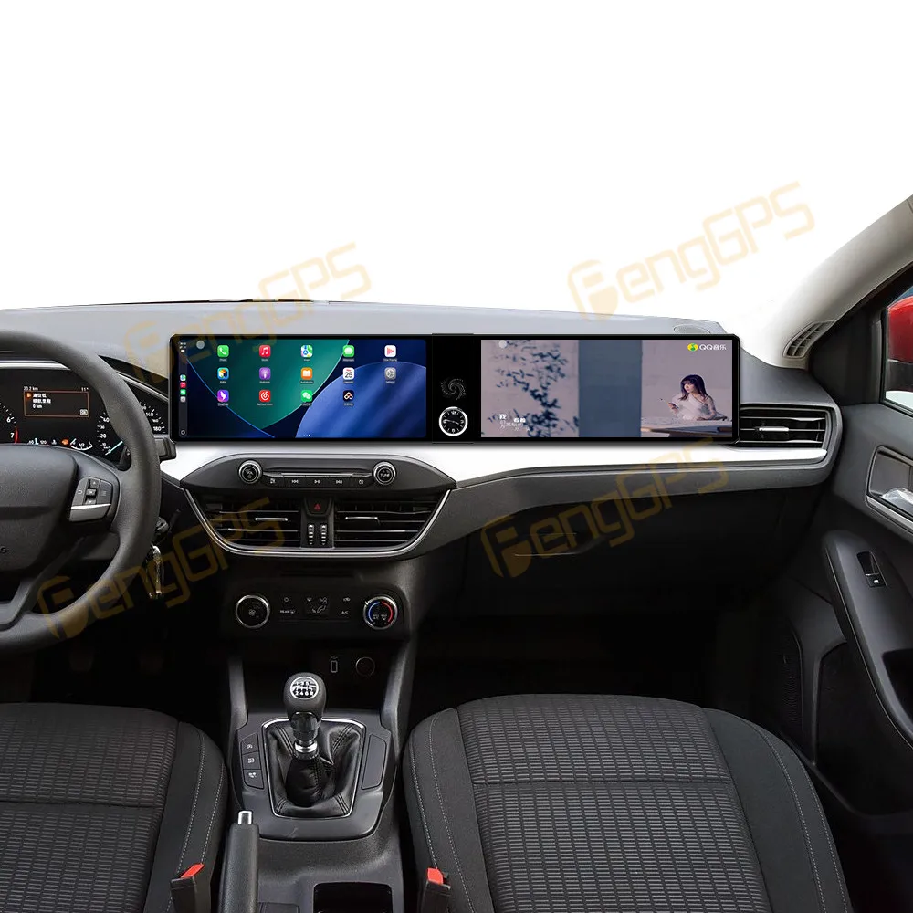 Android 13 Dual 12.3 Inch Car Radio For Ford Focus 2019-2022 Car GPS Navigation Multimedia Player Auto Video Stereo DSP Host