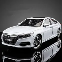 1:24 HONDA Accord Alloy Car Model Diecasts & Toy Vehicles Metal Car Model High Simulation Sound and Light Collection Kids Gifts