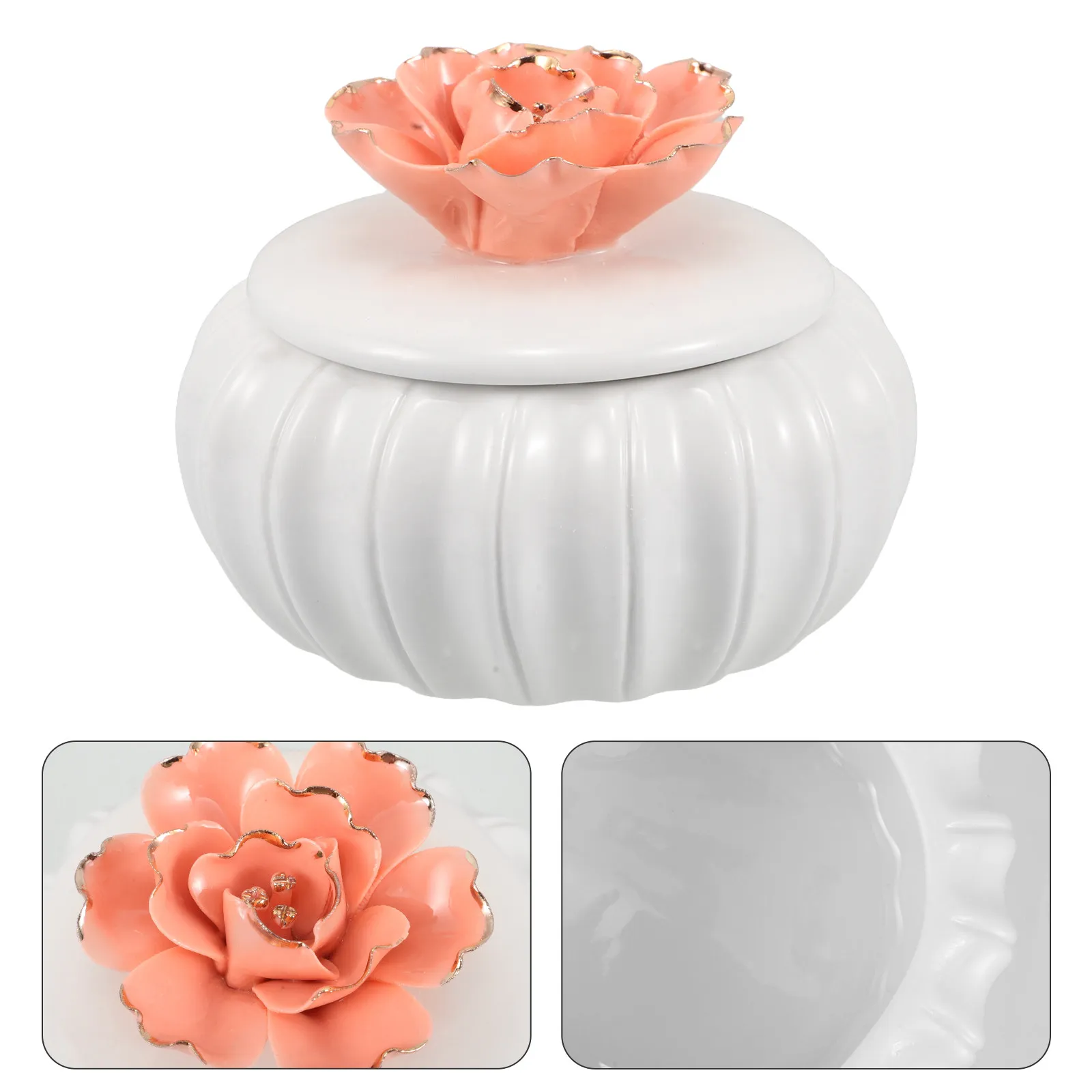 

Керамическая шкатулка для украшений в скандинавском стиле, расписанная вручную, декоративный органайзер для колец и серег, держатель для ожерелий