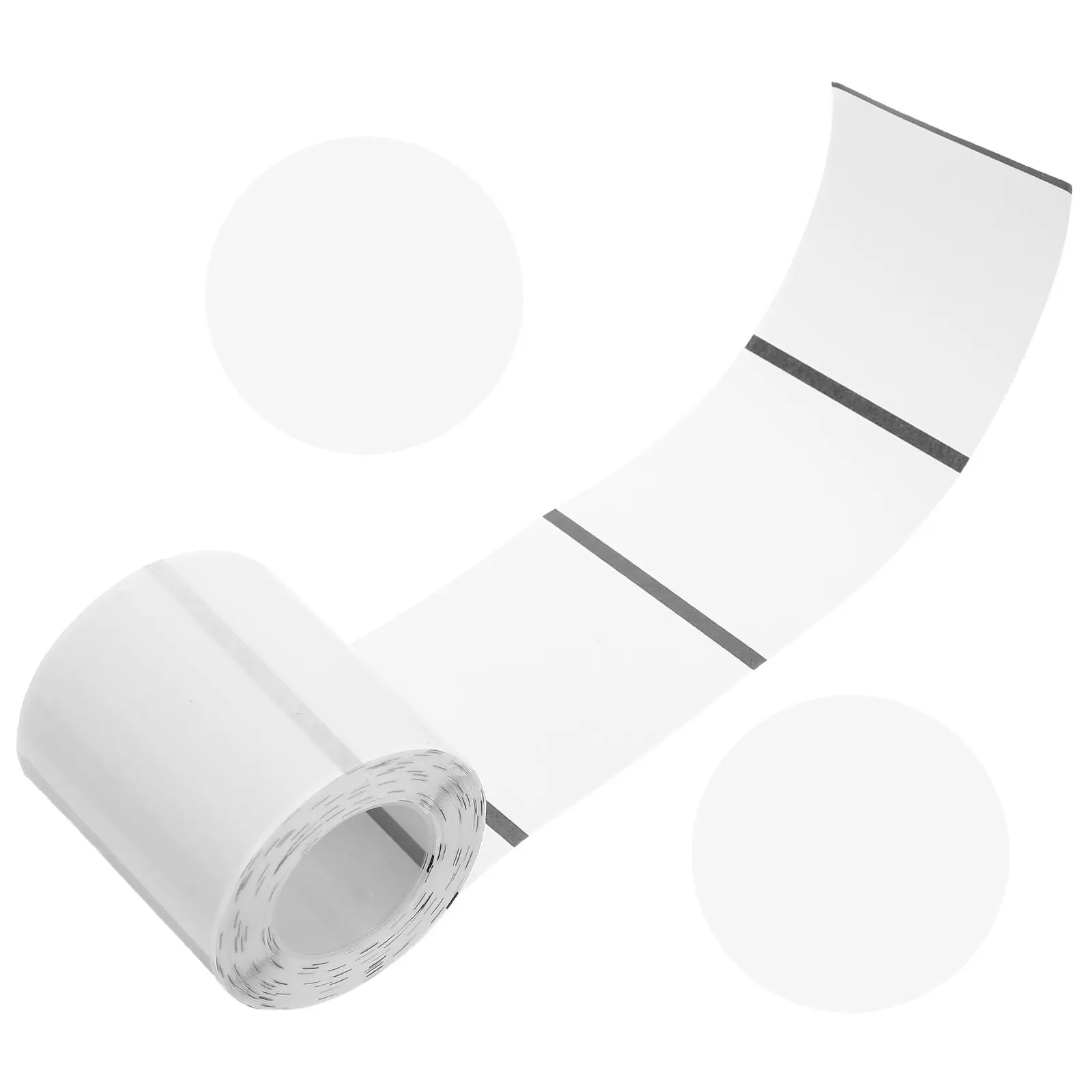 

1 Roll 50x50mm Continuous Transparent Thermal Sticker Paper Adhesion No Residue Ideal for Portable Mini Thermal