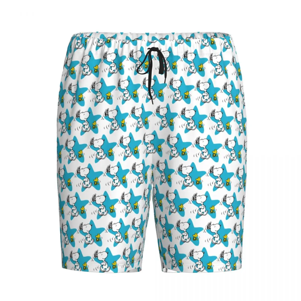 Custom Print Manga Snoopy Woodstock Cartoon Hund Pyjama Shorts Herren Nachtwäsche Hose Schlaf Short Pjs mit Taschen