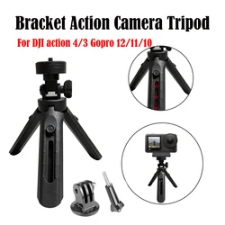 Mini Tripod Monopods Desktop Phone Projector Bracket Tripod For DJI Action 4 Gopro 12 Insta360 Go3 Action Camera 1/4 Screw Base