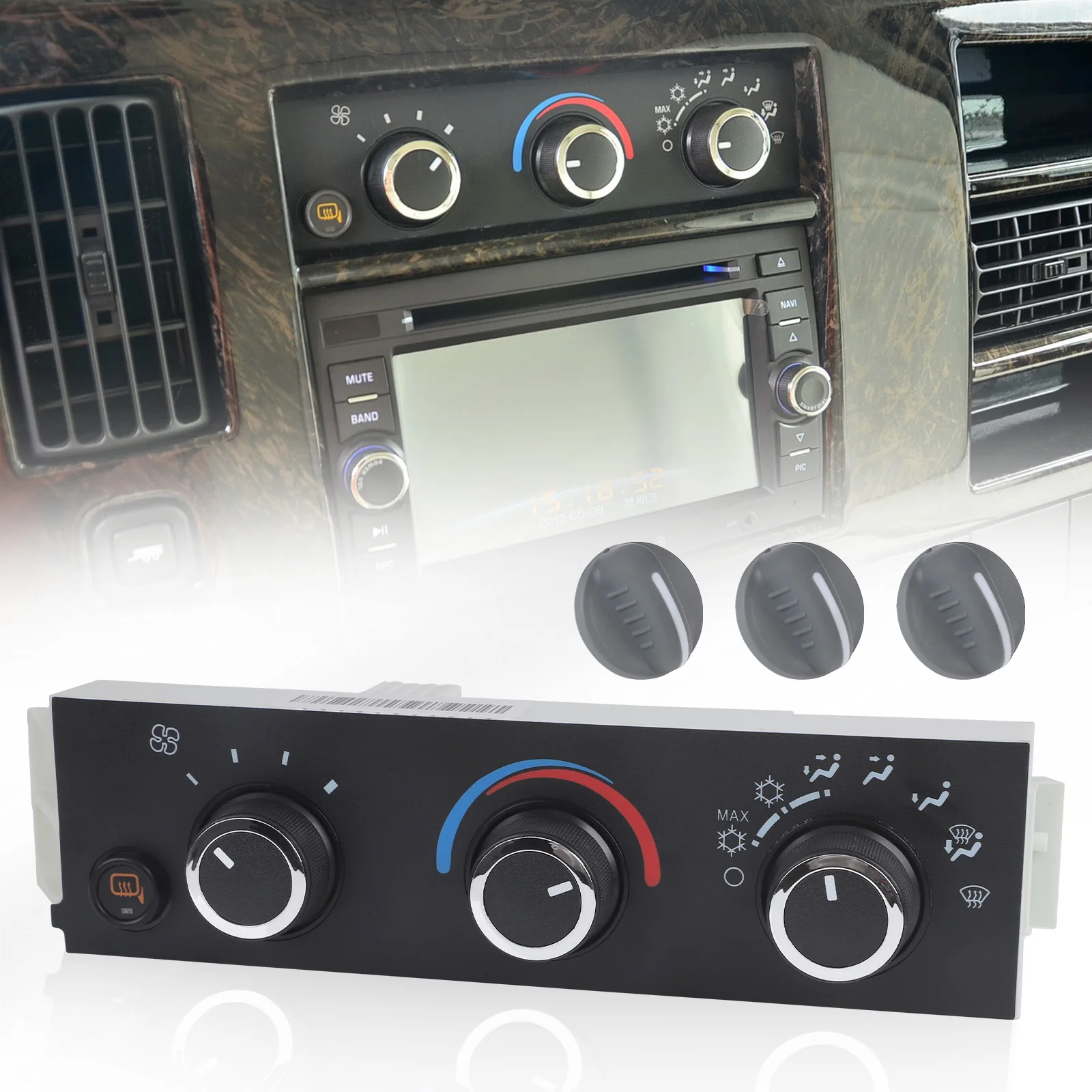 For Chevrolet Express Cargo Parsajeros GMC Savana 2500 3500 4500 Air Conditioning Panel Control Switch OE 599-294 15773679 6
