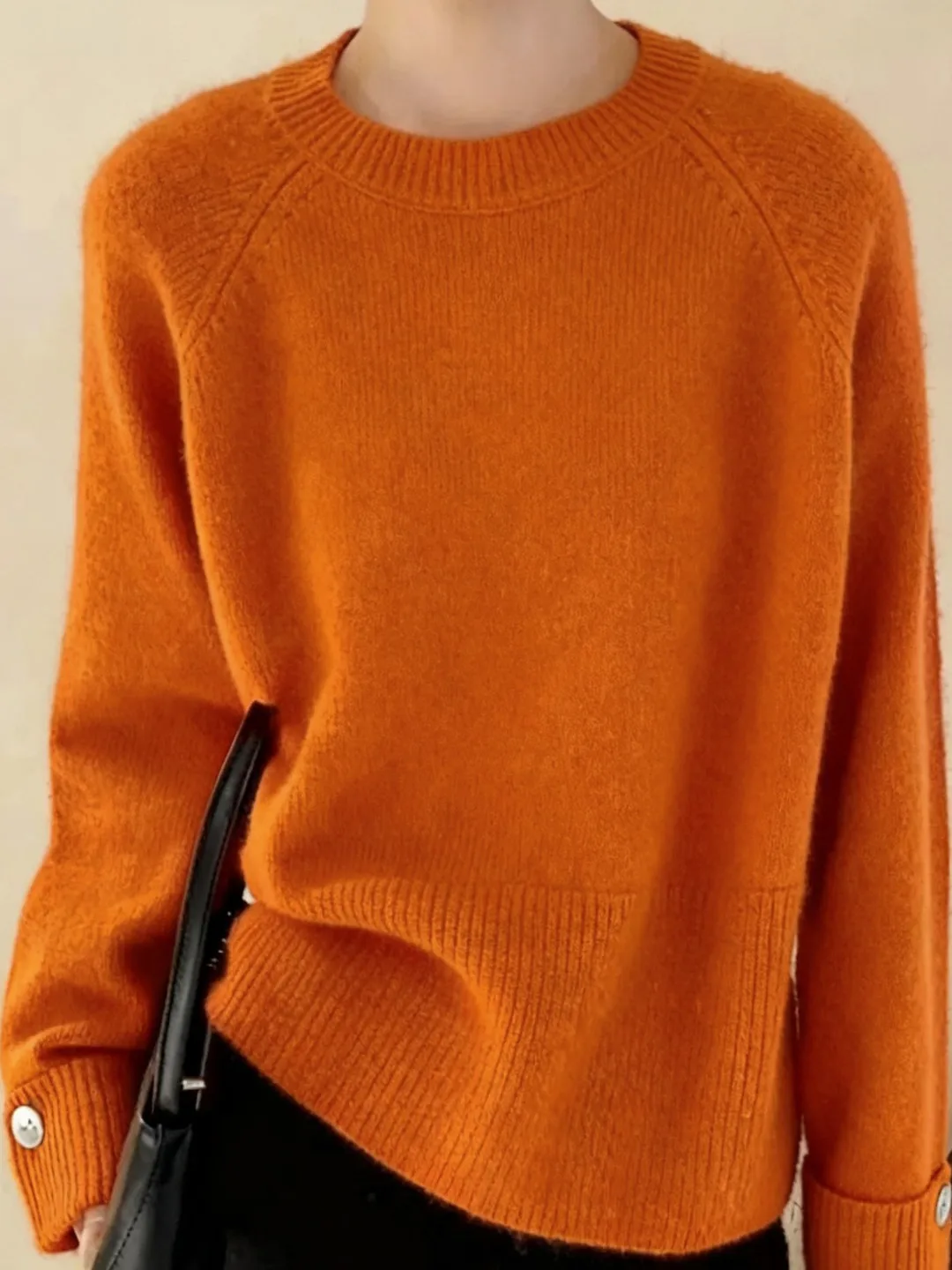 Faionable Oversized Long Sve round Ne Pullover Knitwear for Women Vintage Sle Loose Lazy Trendy Winter Top