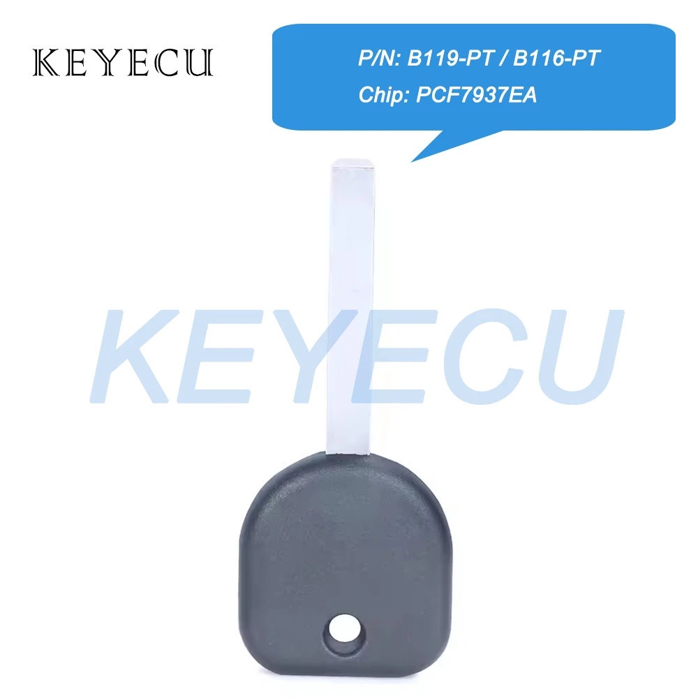 Keyecu B119-PT B116-PT PCF7937EA Chip Uncut New Ignition Transponder Chip Key for Chevrolet for Buick for GMC