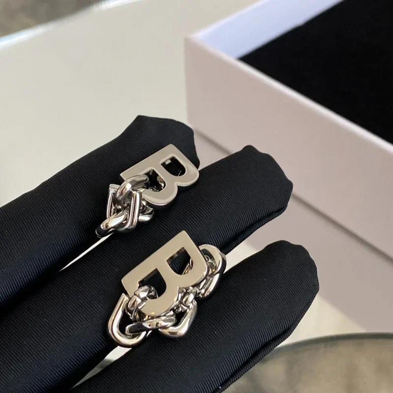 

Hot Designer Classic Letters Gold Silver Chain Luxury Earrings High Quality Jewelry Women Runway
