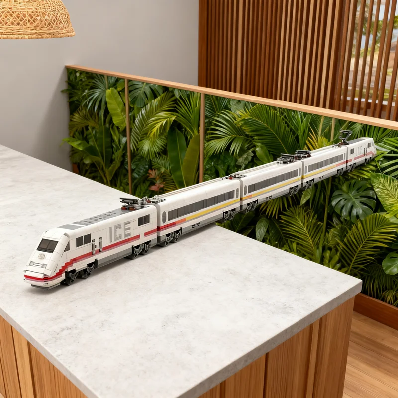 3033pcs MOC Train ICE-S Measurement Train The German Railway Model Building Blocks Architecture Toy Christmas Gift Education