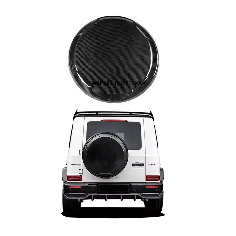 

Car Exterior Accessories Benz G Wagon Tire Cover Dry Carbon Fiber TC Style Spare Wheel Covers for-Mercedes W464 Spare Tire Cover