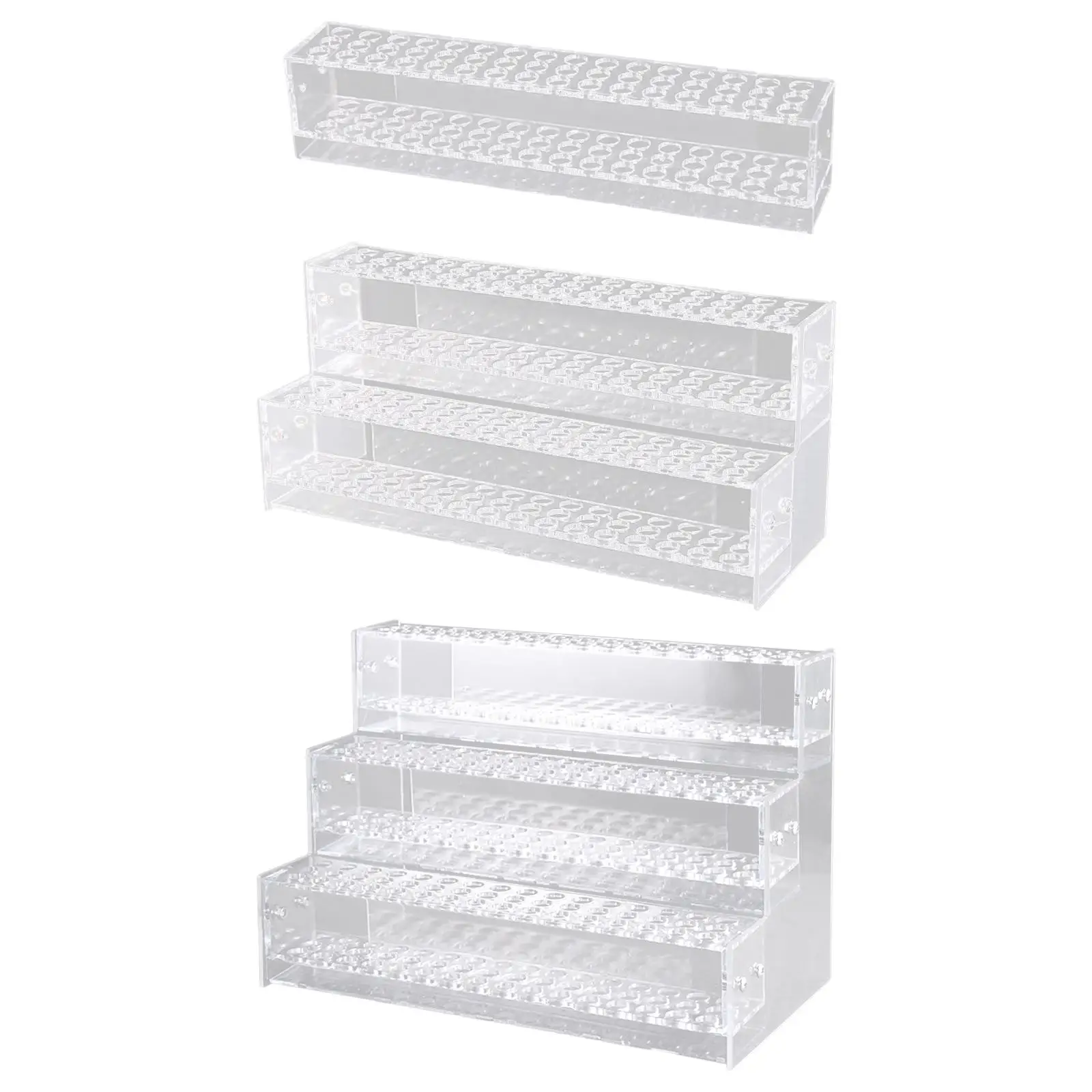 Pen Holder for Desk Makeup Brush Rack Multi Holes Decor Colouring Pen Storage Organizer Clear Pen Display Stand for Bathroom