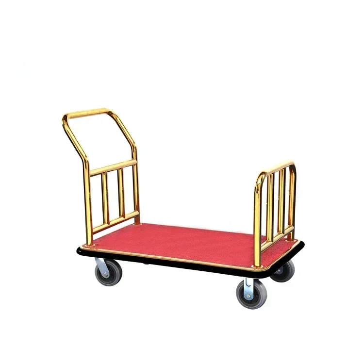 Stainless Steel Hotel Folding Luggage TrolleyHot Sales Cheap And Fine
