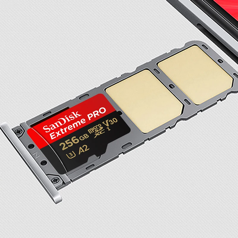 بطاقة ذاكرة SanDisk V30 4K MicroSD 128GB 256GB للطائرات بدون طيار كاميرا الحركة A2 بطاقة SD صغيرة للهاتف 32GB 64GB C10 بطاقات فلاش TF