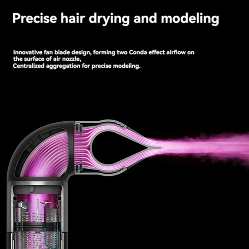 For Dyson Airwrap HD01 HD05 Curling Iron Recision Styling Nozzle+Round Hair Brush Create Inward Outward Curls Hairstyle