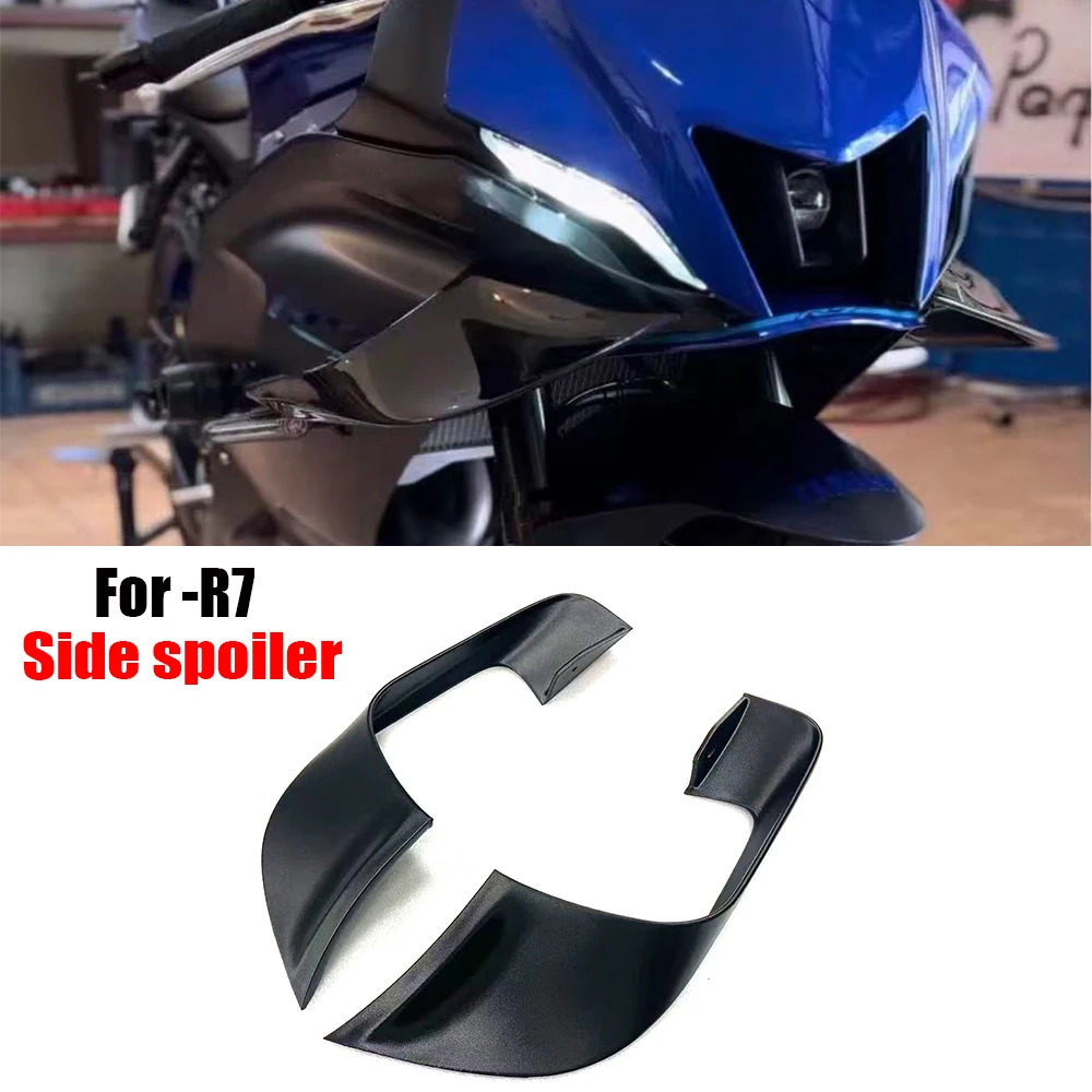 For Yamaha YZF-R7 2021 2022 2023 2024 Motorcycle Accessories Side Spoiler Pneumatic Wings R7 Fixed Wing Spoiler Fairing Kit