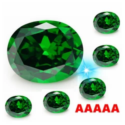 Natural Trilliant Cut 6.00 Cts Gemstone Green Emerald 9x11mm Oval Cut Sri-Lanka VVS Gemstone