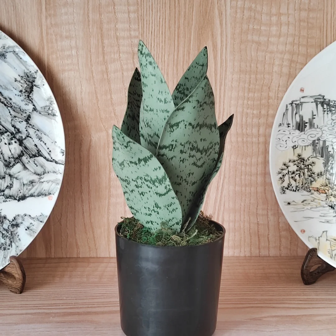 

Artificial Snake Plant Bonsai Succulents Plants Fake Sansevieria Sztuczne Rosliny for Home Office Table Balcony Decor