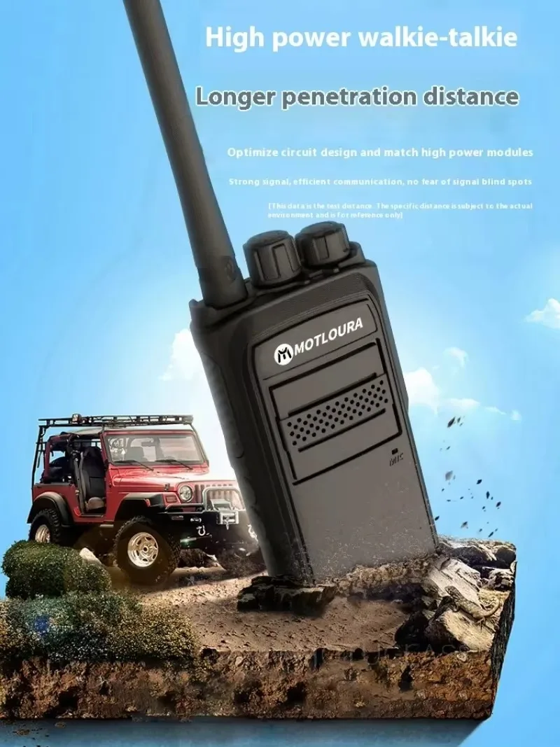 2024 High Power Walkie Talkie Mini Handheld Radio for Outdoor Construction Site Mountain Hiking 3km Communication Range