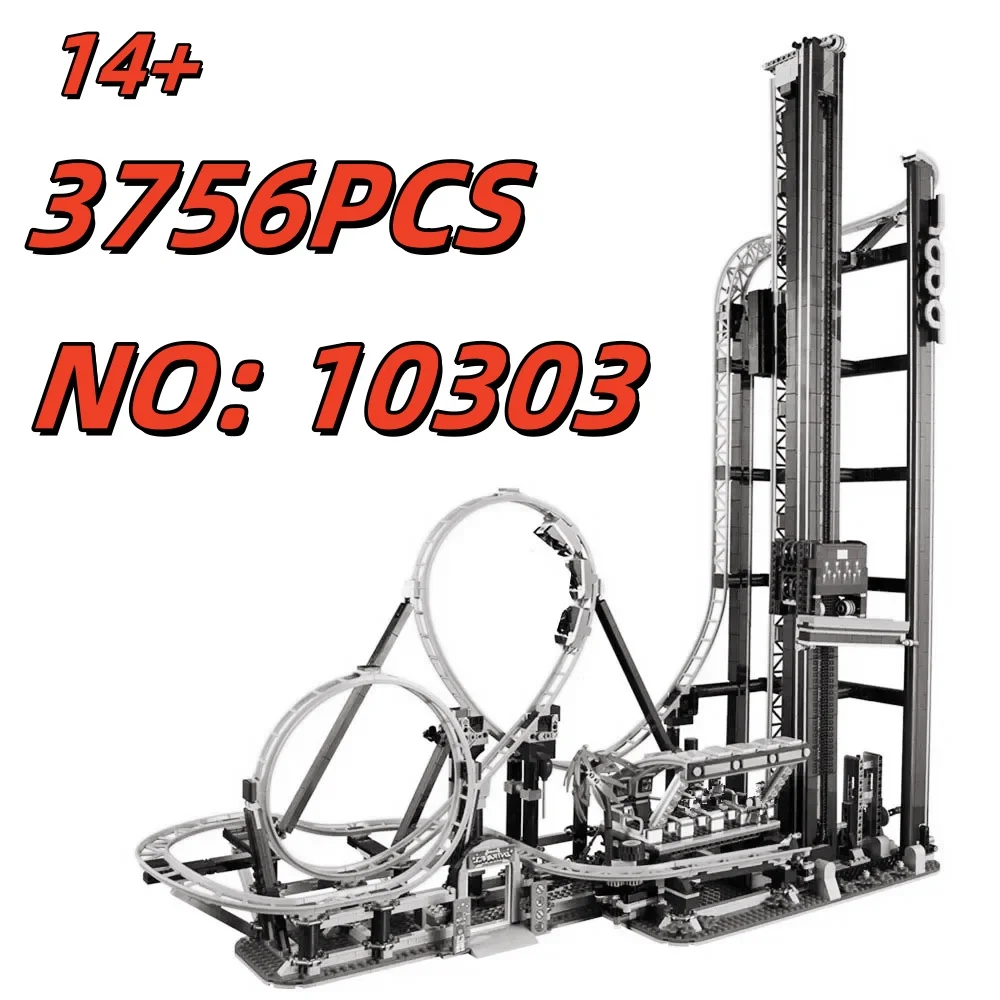 

2026 NEW Compatiable 10303 Block Bricks Roller Coaster Amusement Park Toy for Birthday Christmas Kids Gift