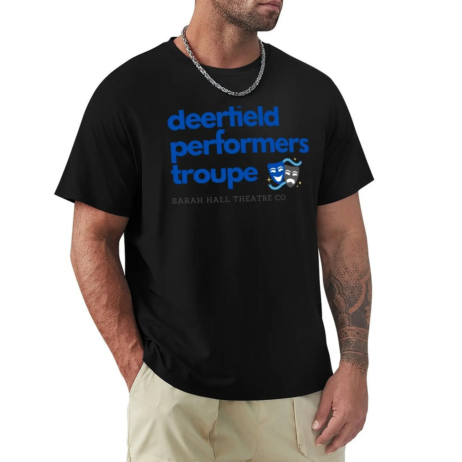 Футболка повседневного стиля для труппы артистов Deerfield Performers