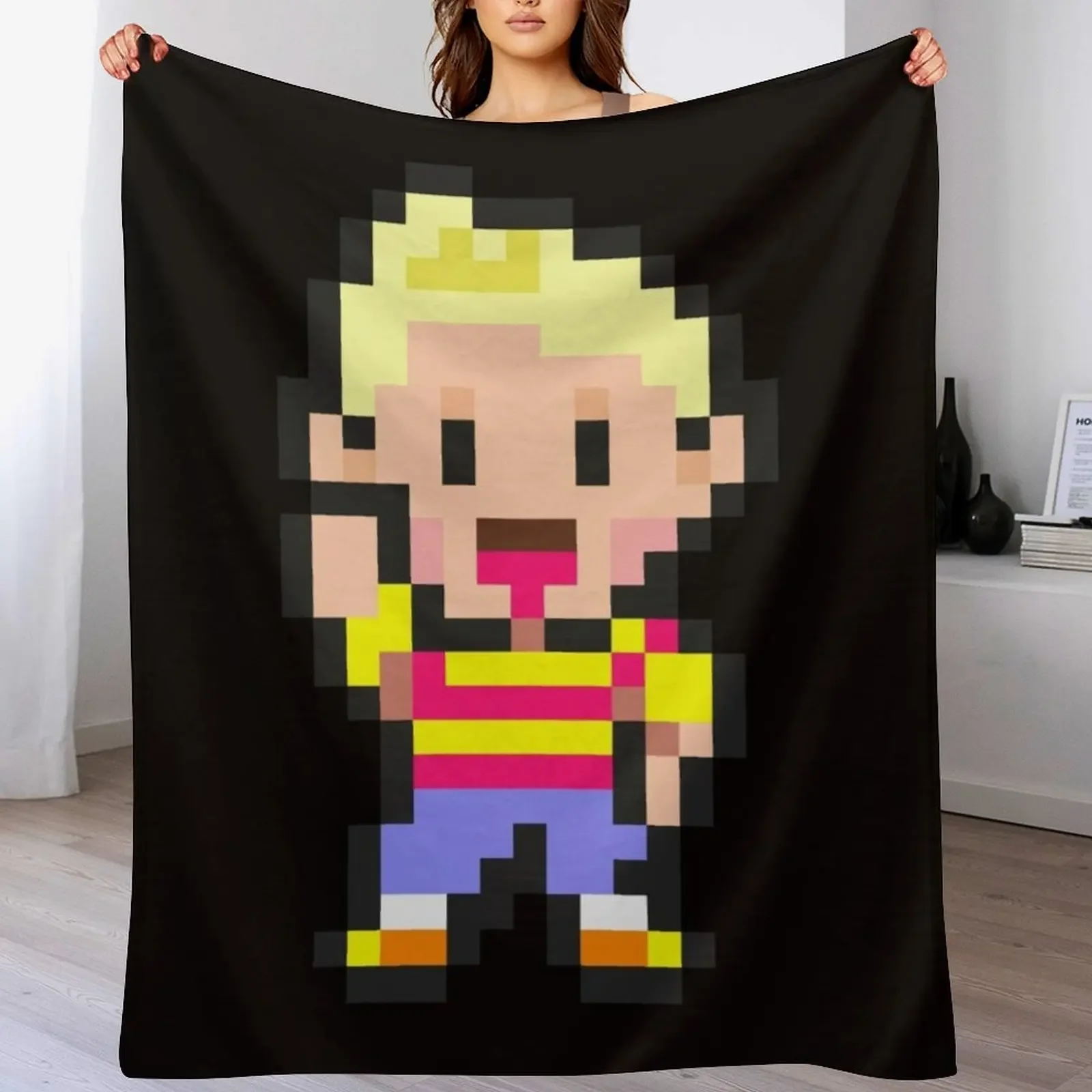 

Lucas - Mother 3 Throw Blanket Hairys Blankets Sofas Of Decoration for sofa Retros Blankets