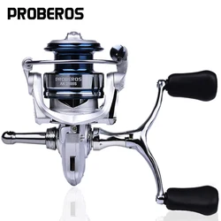 PROBEROS 1pc spinning wheel fishing wheel double rocker metal tripod speed ratio 5.2:1 suitable for all waters with balance bar