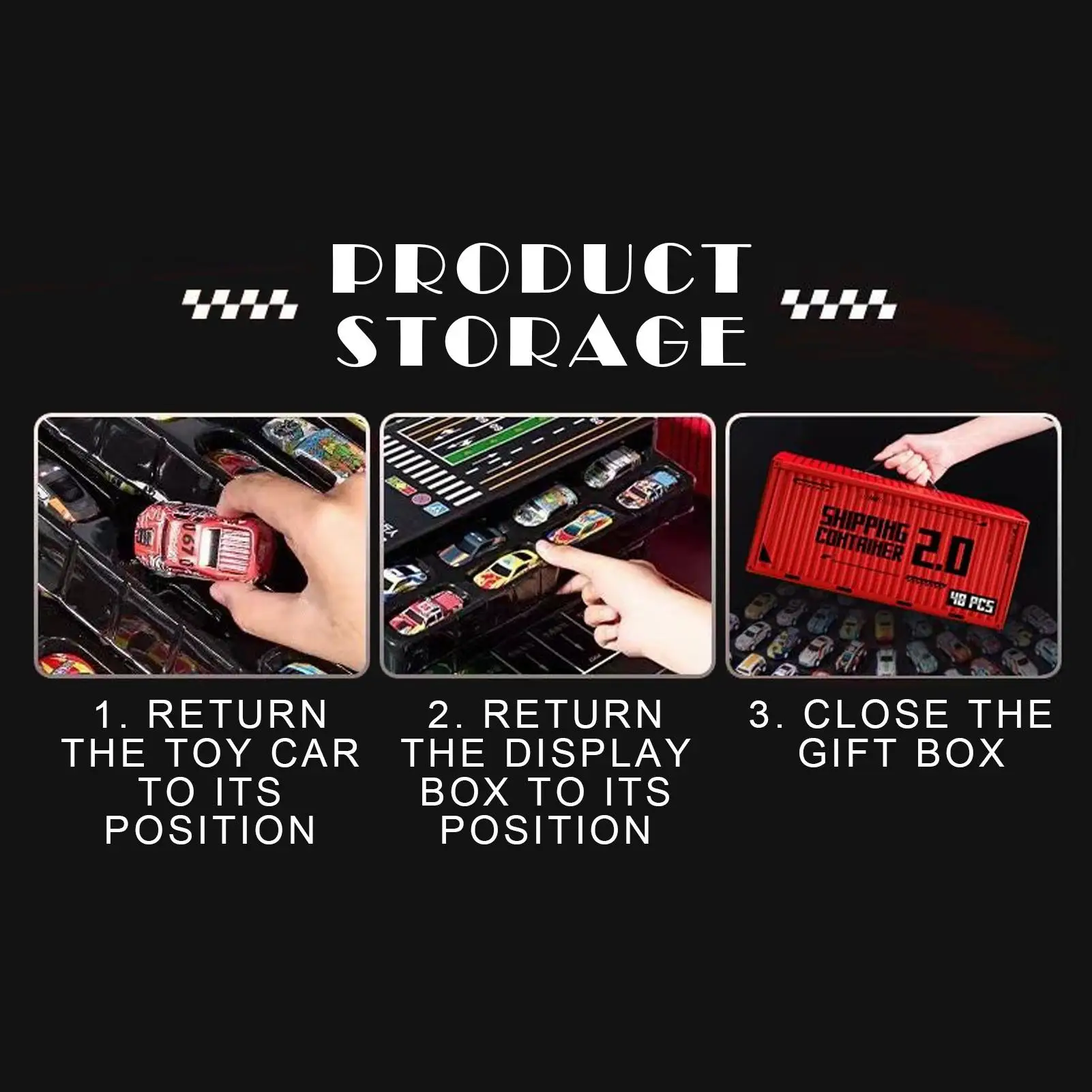 Petits voitures jouets 48 pièces, modèles de véhicules à inertie, voitures à tirer pour garçon et fille, bas de fête d'anniversaire, présentoir, décoration de maison