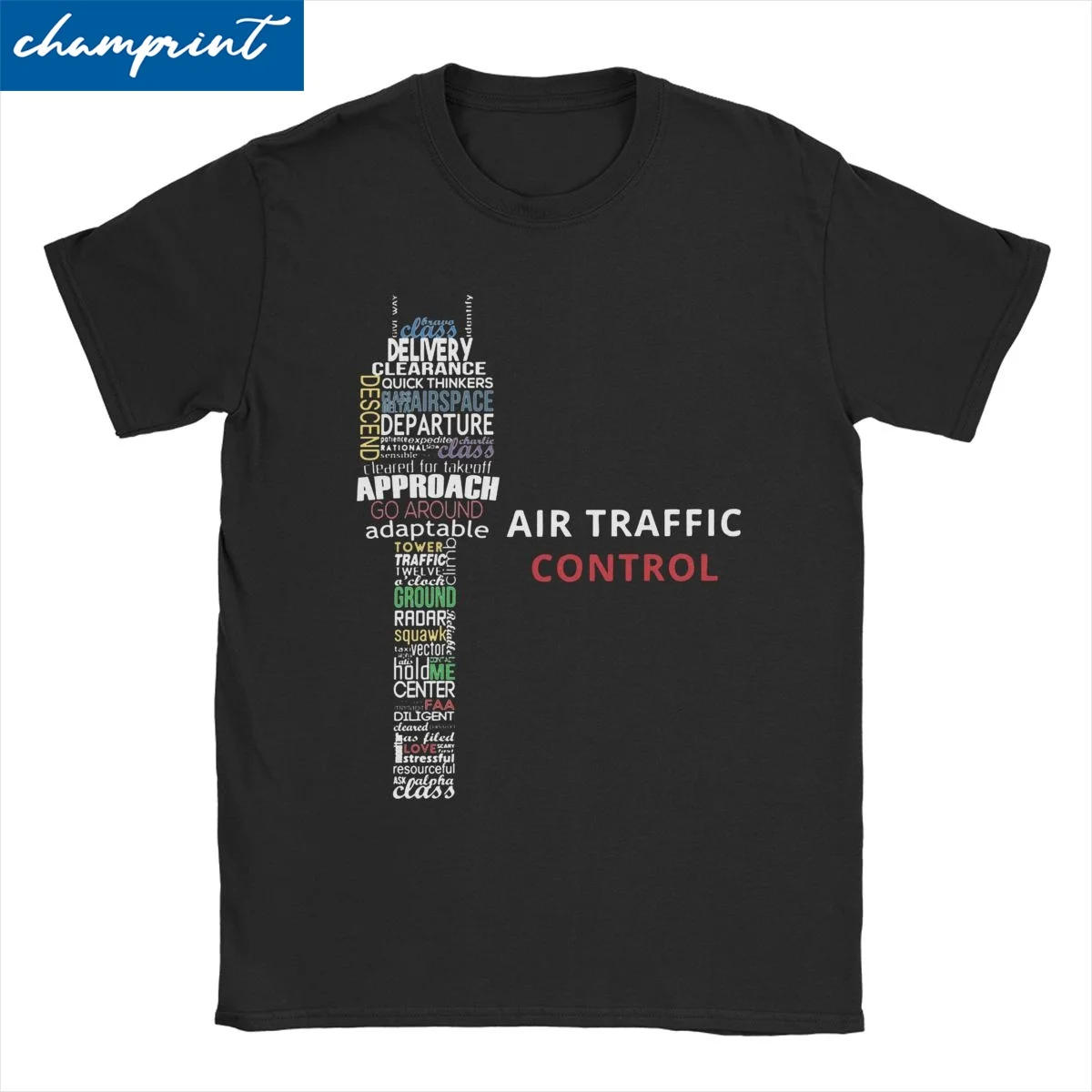 Air Traffic Controller T Shirts for Men Cotton Vintage T-Shirt Pilot Airplane Aviation Plane Fighter Tee Shirt Short Sleeve Tops