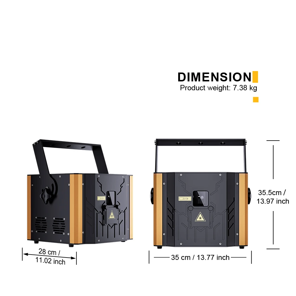 CONSTELLASER 20KPPS 6W High Frequency RGB Animation Laser Light Multiple Pattern Effects ILDA Mode For DJ Disco Concert