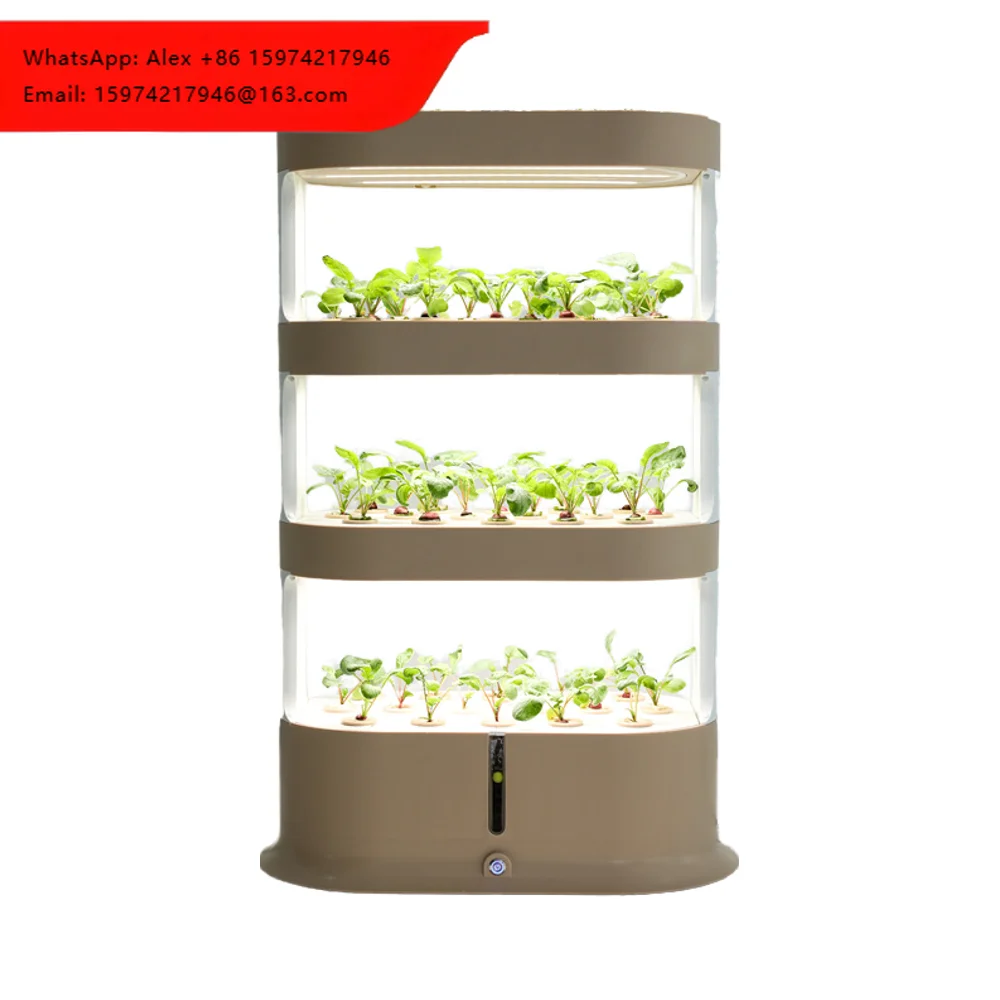Automatic Eco-friendly Agricultural Vertical Hydroponic Garden Tower Greenhouse System Leafy Greens Growing Easier Operation 1