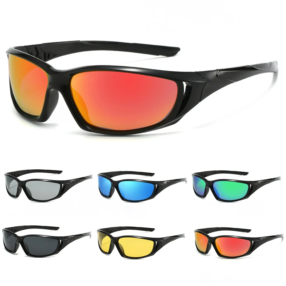 

1pcs New Trendy Polarised Tinted Film Sunglasses Color Changing Men Outdoor Sports Eyewear Night Vision Cycling Goggles Unisex