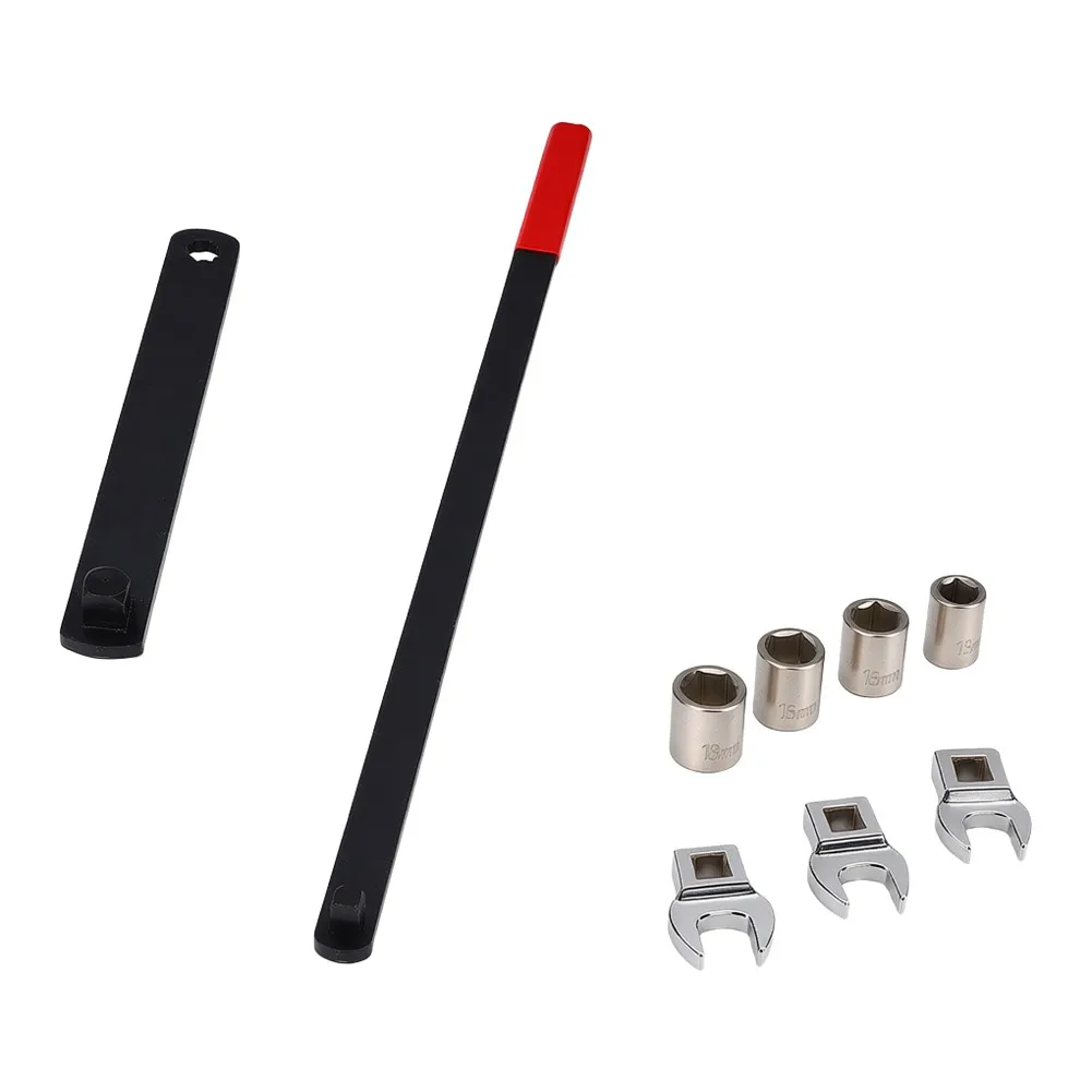 9pcs Folding Belt Pulley Wrench Tool Set Belt Remove And Install Kit Adjust Tightener Wrench Tool Set For Car Engine Repair