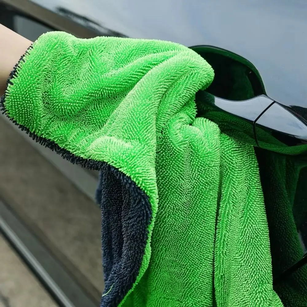 Super Absorbent Car Drying Towel Scratch-Free Twist Loop Auto Detailing Rag Double-Sided Large Size Microfiber Towel