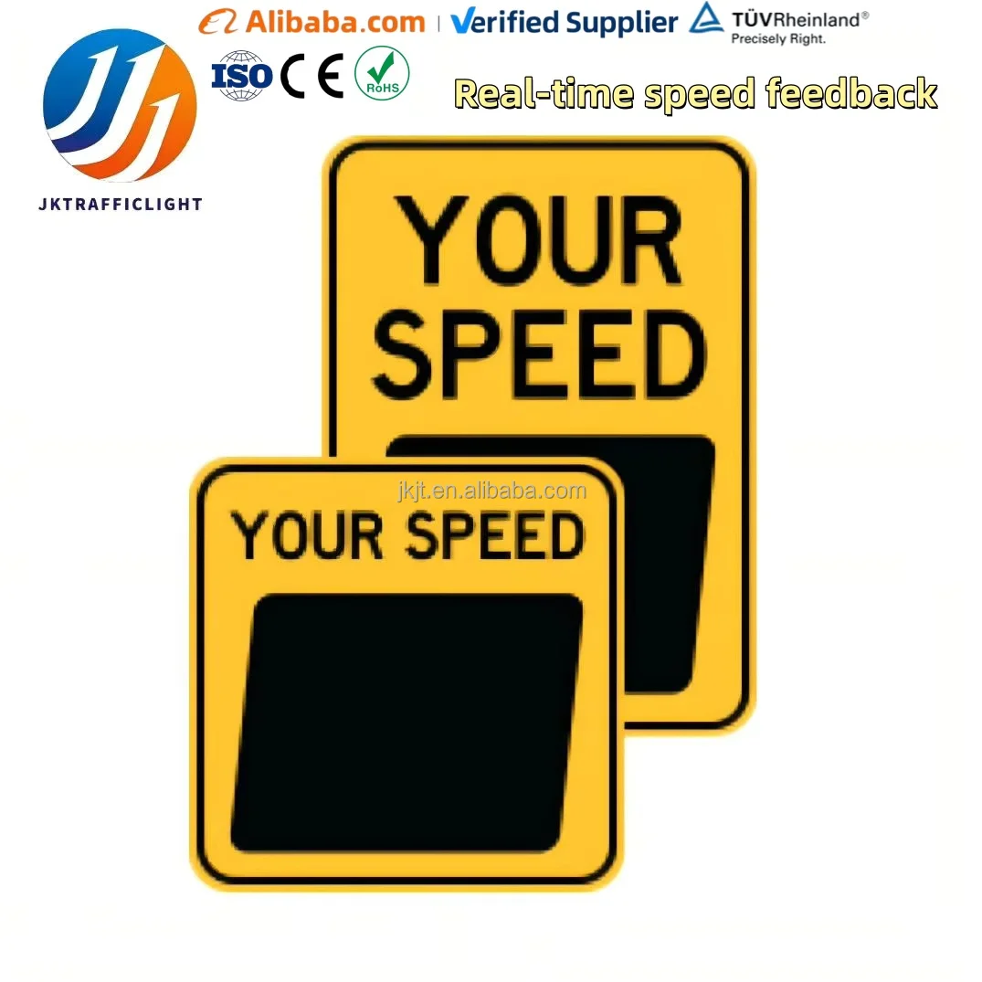 Digital Solar Speed Radar Sign Adjustable LED Display Traffic Detector for Enhanced Suburban Road Safety and Control