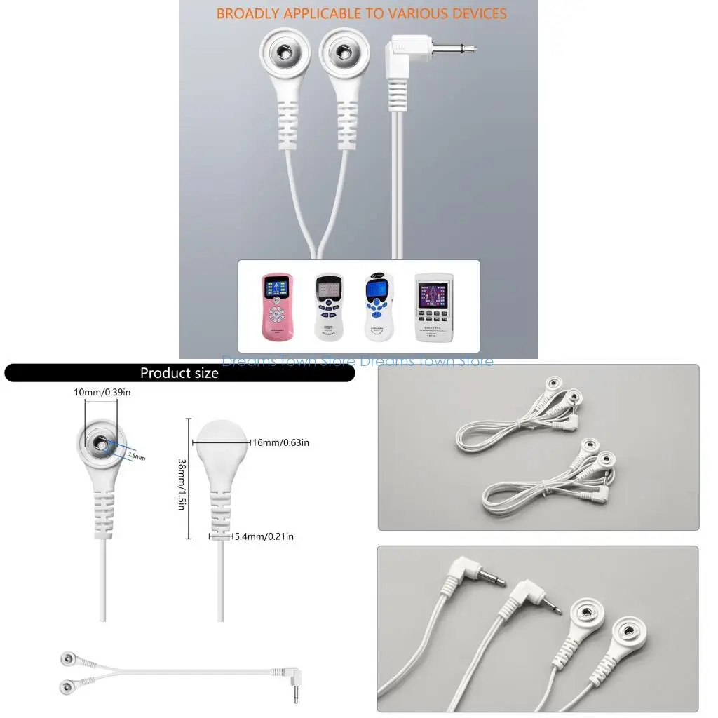 

Сверхмощные разъемы электрода 3,5 мм провода блока ДЕСЯТКИ ХС6А для терапевтических устройств 2 упаковки