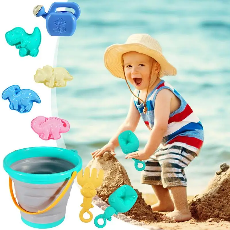 Play Sand Toys Set Summer Play Sand Children's Beach Set Bright Colors Play Sand Toy For Lake Beach Garden Swimming Pool