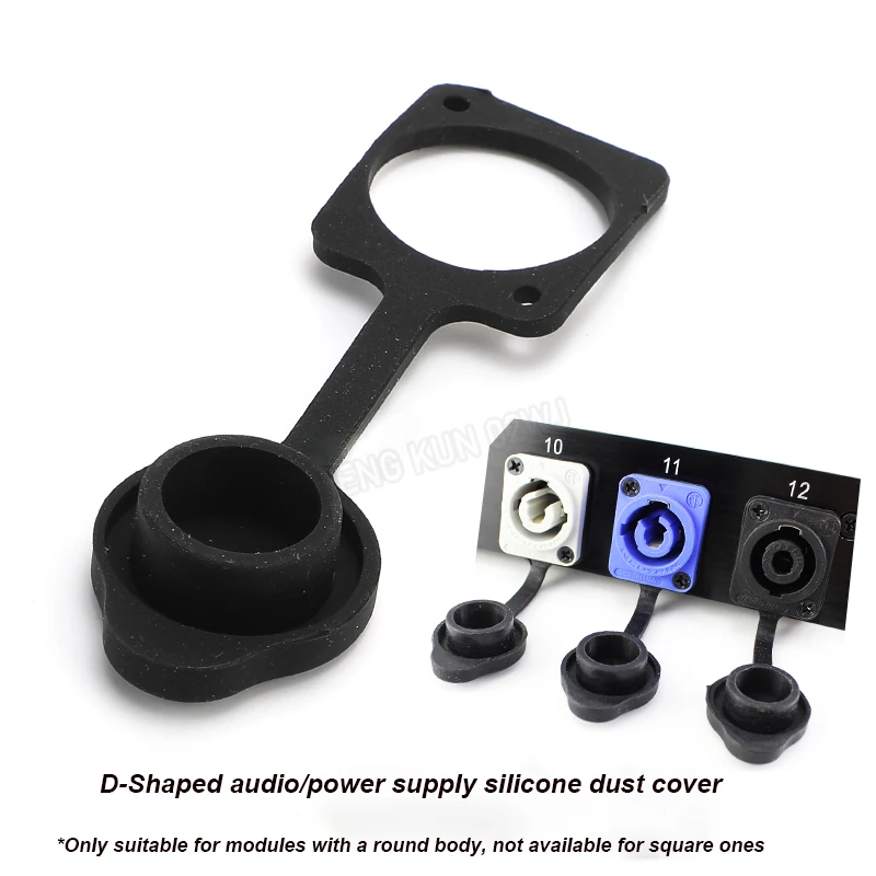 AKB-B Dust Proof Cover Blank Panel Seal for 86-Type Junction Box Power Module Silicone Filled Metal Frame Waterproof Rubber Plug