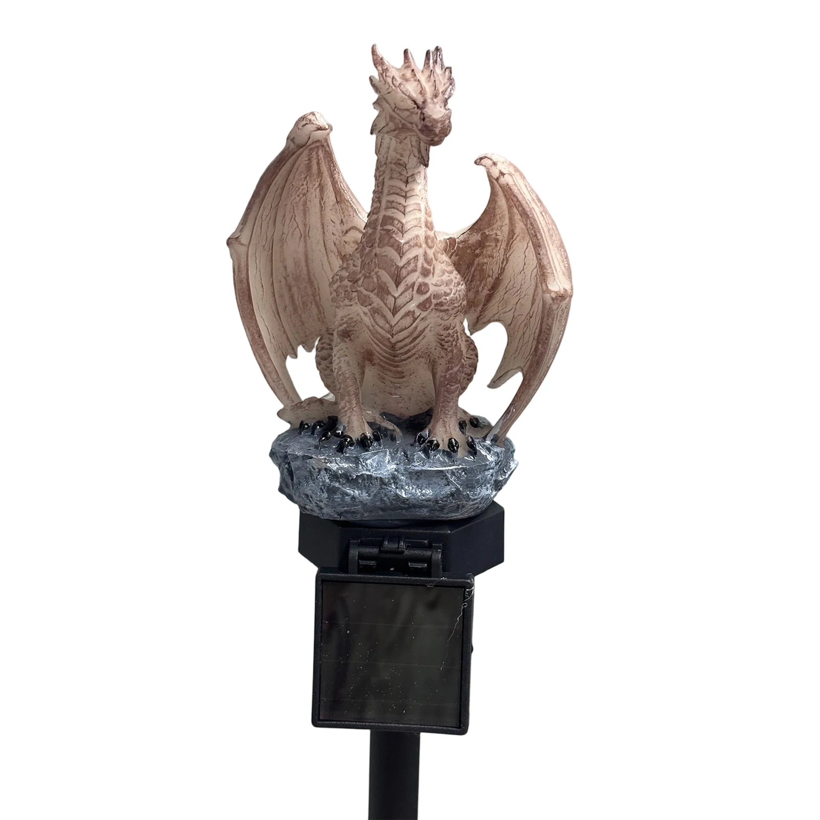 Outdoor Dragon Statue Lamp Soft Warm Glow Solar Dragon Light Unique Gothic Shape for Home Yard Lawn Porch Balcony Decor view 5