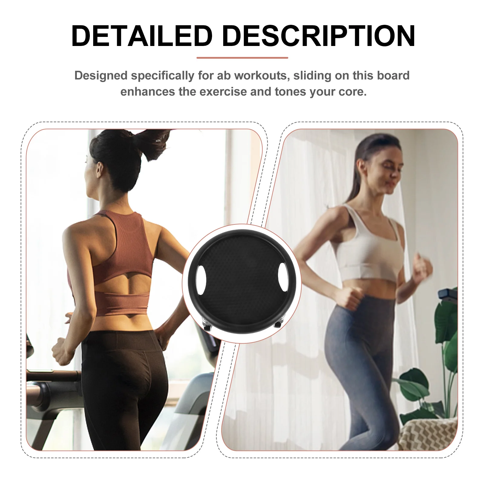 

1 Set Of Fitness Sliding Disc Abdominal Training Board Portable Silent Exercise Equipment For Core Workouts Rolling Discs For