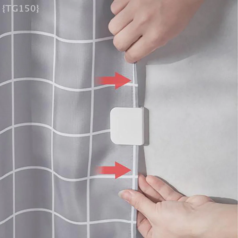 

【Ja】2 шт. зажимов для душевой шторки с защитой от брызг, кольца для шторки в туалетную комнату, аксессуары для ванной комнаты