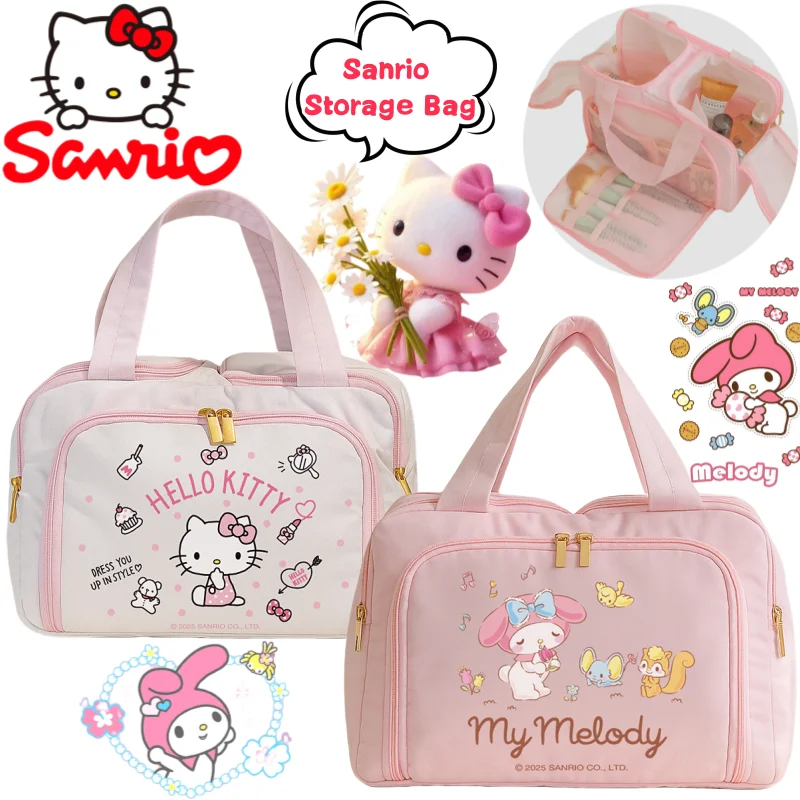 

Sanrio Hello Kitty My melody сумка для хранения креативная ценная складная портативная сумка большой емкости с принтом «сделай сам» для путешествий и фитнеса