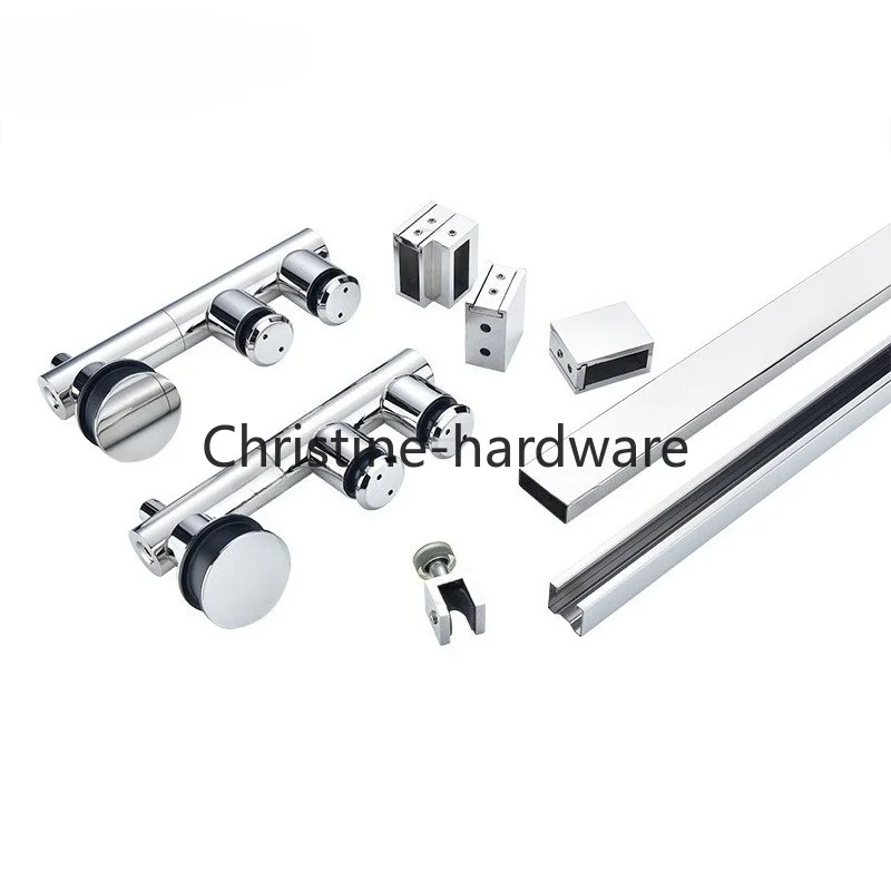 

New Style Shower Frameless Sliding Door Systems Corner Sliding System Folding Glass Door Hardware Accessories for Bathroom