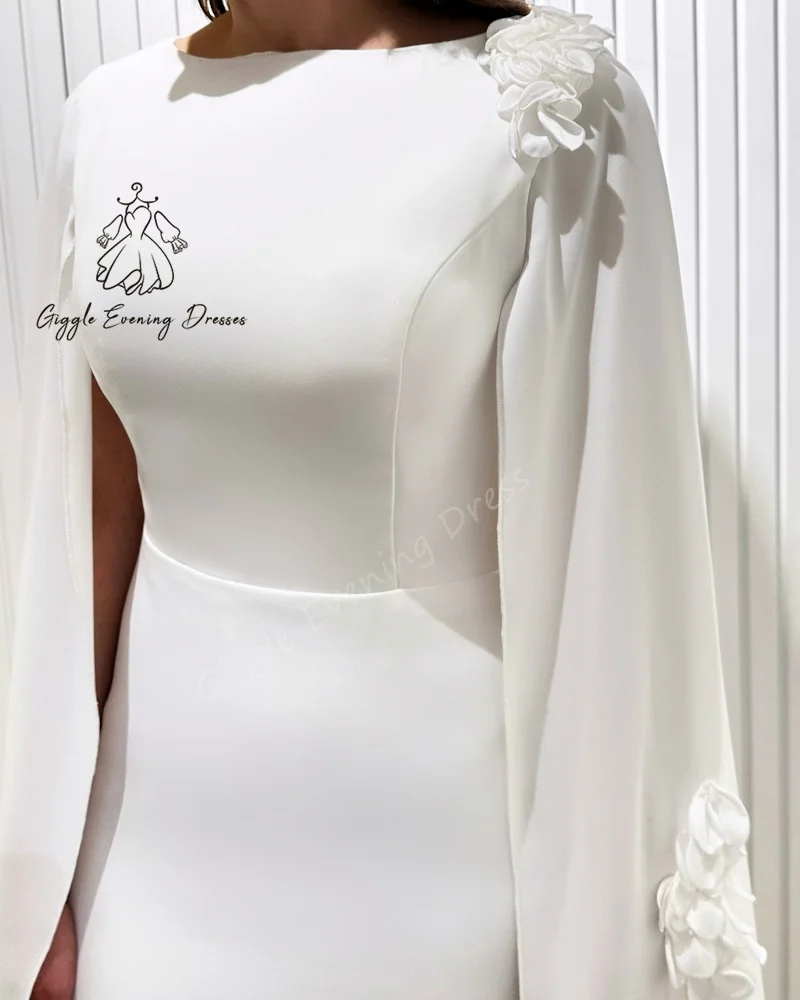 Giggle Chiffon A-line O-neck Lace Appliques  Classic Elegent Prom Gown Knee Length Evening Party Dresses for Women 2023