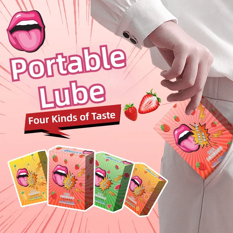 Lubrifiant fruité 2 en 1, fraise, ananas, liquide lubrifiant sexuel léchant, flirt pour adulte, Couple sexuel, lubrifiant stimulant