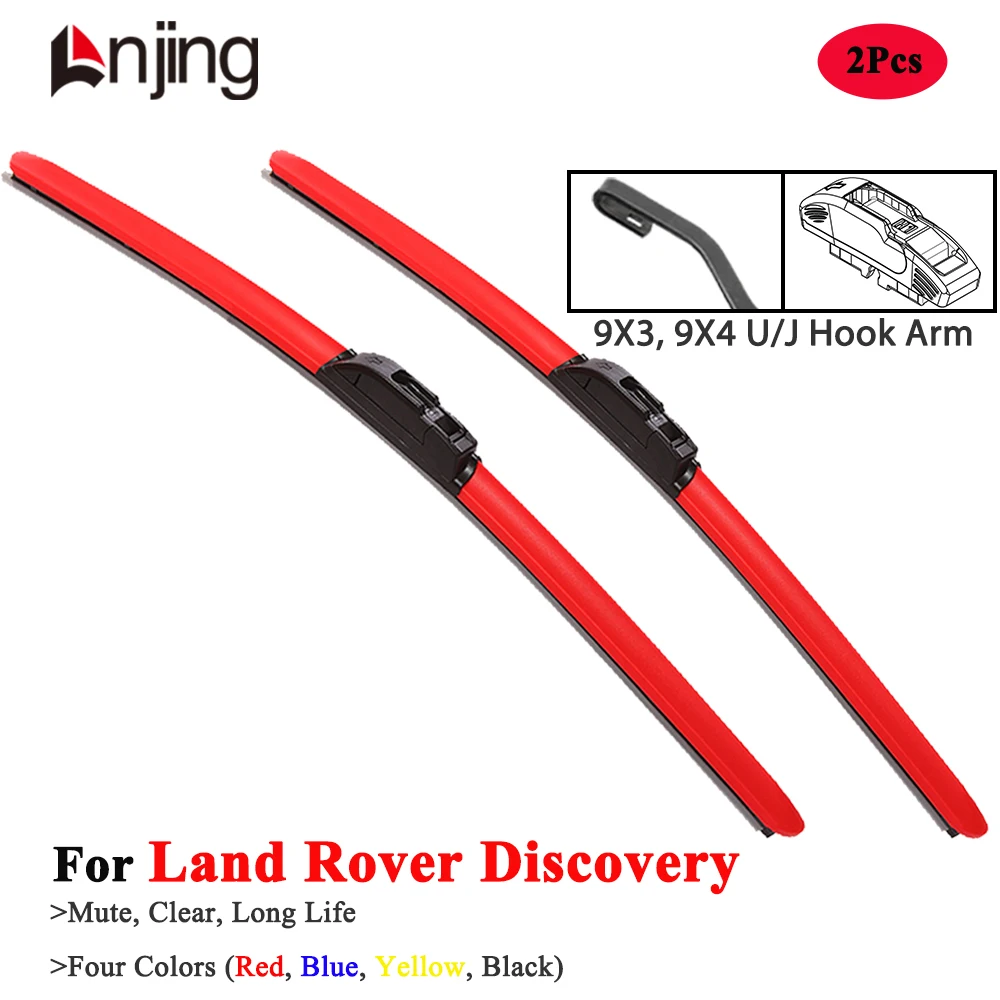 

LNJING Colorful Wiper Blade For Land Rover Discovery 1 3 4 5 Sport 1989 1998 2004 2010 2013 2017 2022 2024 Car Replacement Parts