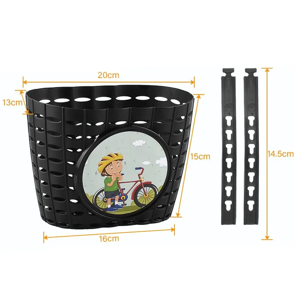 Toys Holders Front Basket Sticker Children Bicycle Storage Scooter Handlebar Basket Bike Front Carrier Scooter Front Basket