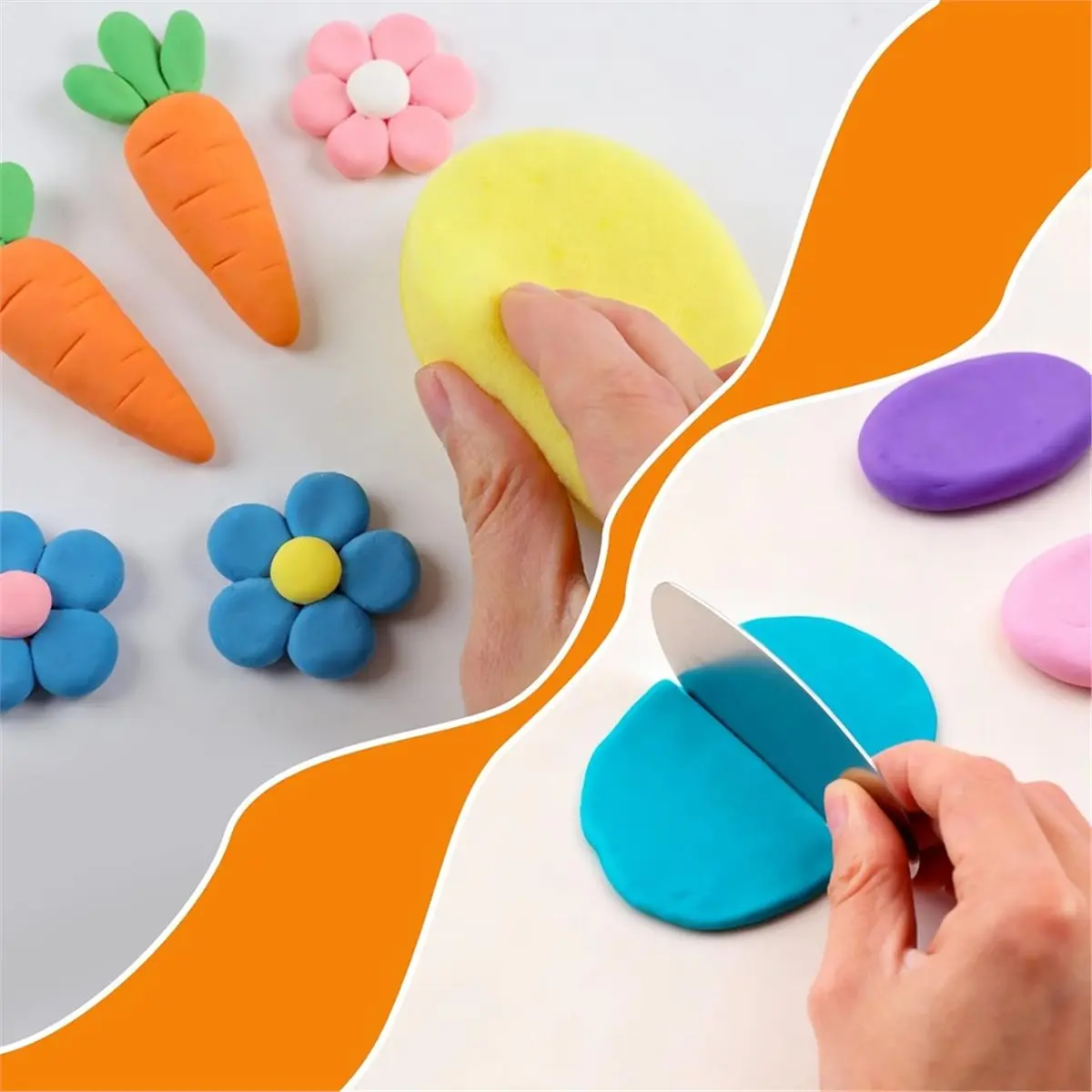 Clay Tools Kit, 40PCS Pottery Tools for Kids and Adults, Air Dry Polymer Clay Tools, Clay Sculpting Tools for Dotting